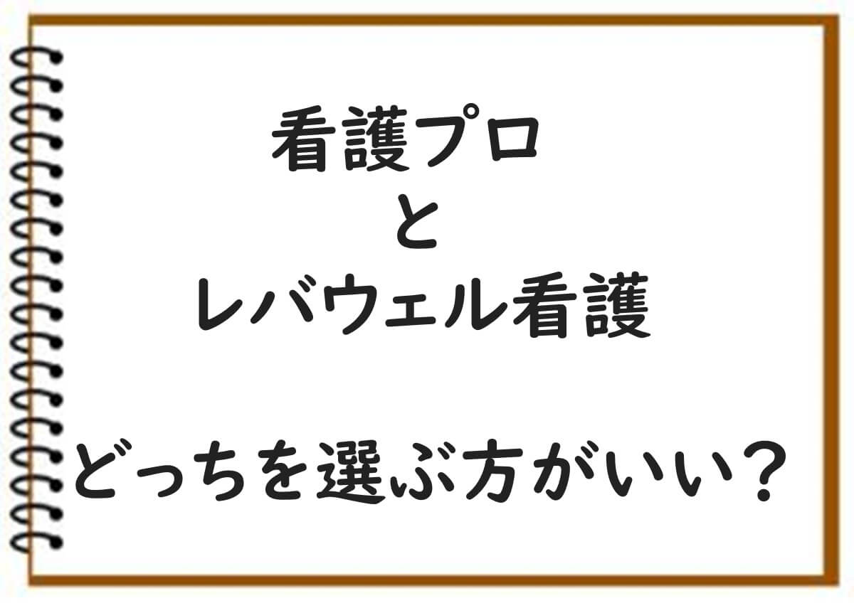 看護プロ　レバウェル看護　どっち　選ぶ